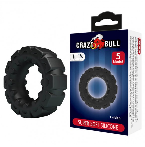 CRAZY BULL - Laiden Super Soft Silicon Male Delay Cock Rings (Model 5) CRAZY BULL - Laiden Super Soft Silicon Male Delay Cock Rings (Model 5)
